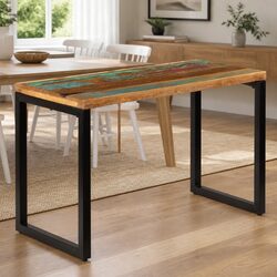 Dining Table Specifications: 115x55x76 cm Solid Reclaimed Wood