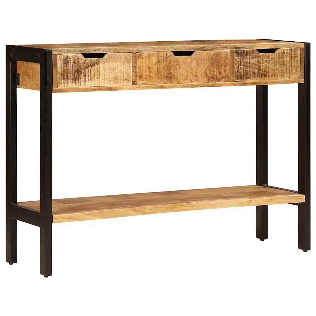 Mango Wood Sideboard 110x35x75 cm with 3 Drawers