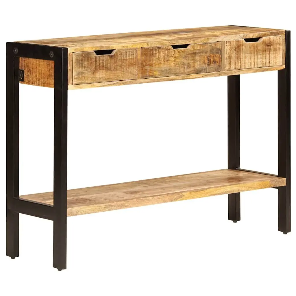 Mango Wood Sideboard 110x35x75 cm with 3 Drawers