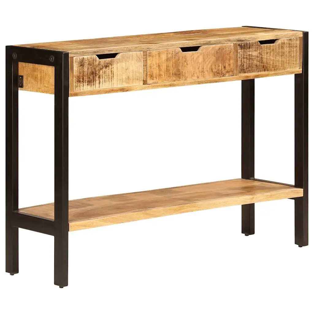 Mango Wood Sideboard 110x35x75 cm with 3 Drawers