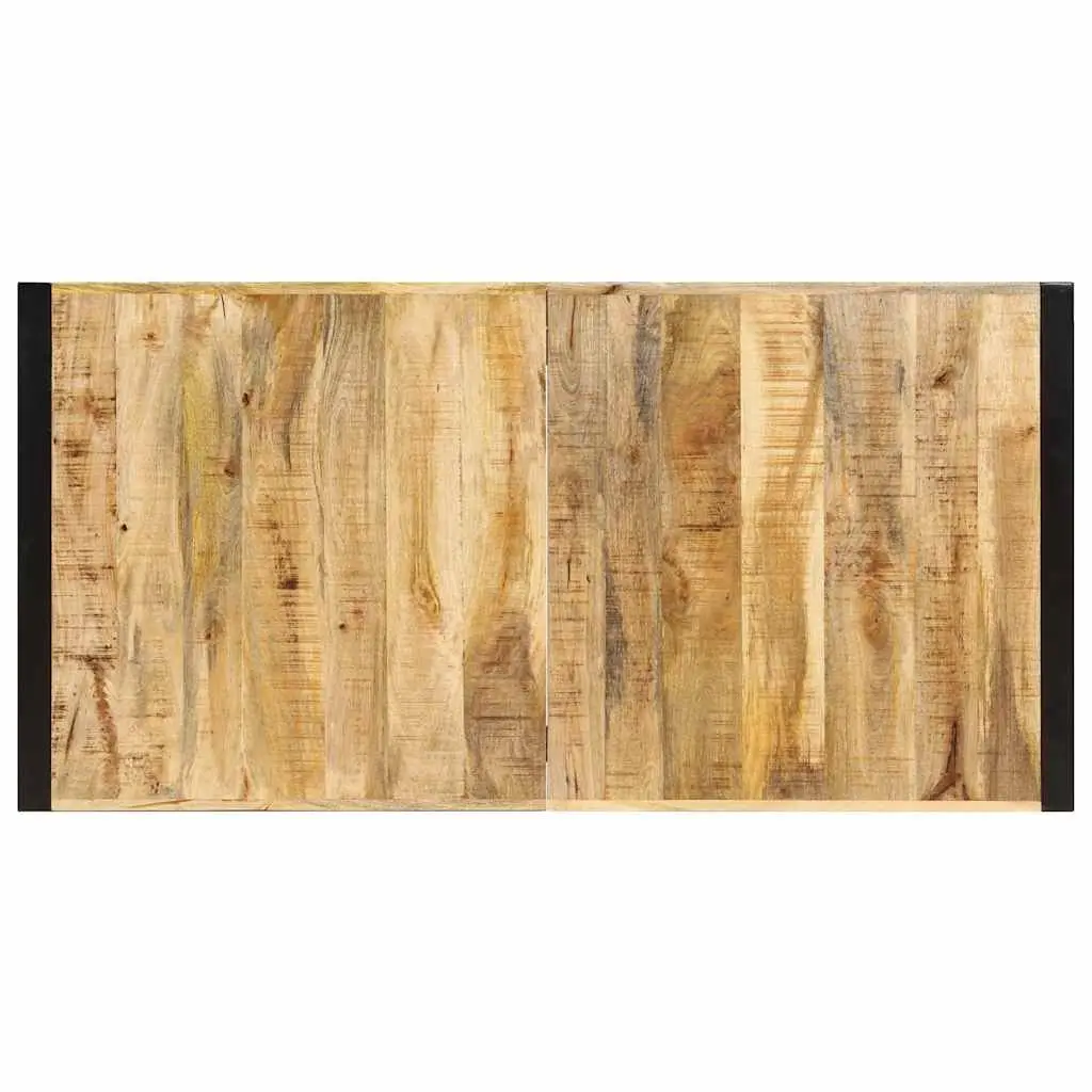 Dining Table Kitchen 160x80x75cm Solid Mango Wood Industrial Brown