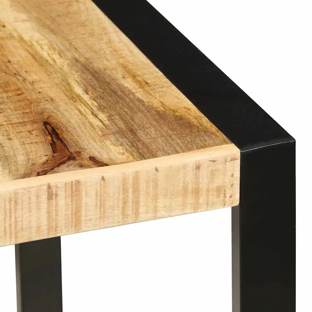 Dining Table Kitchen 160x80x75cm Solid Mango Wood Industrial Brown