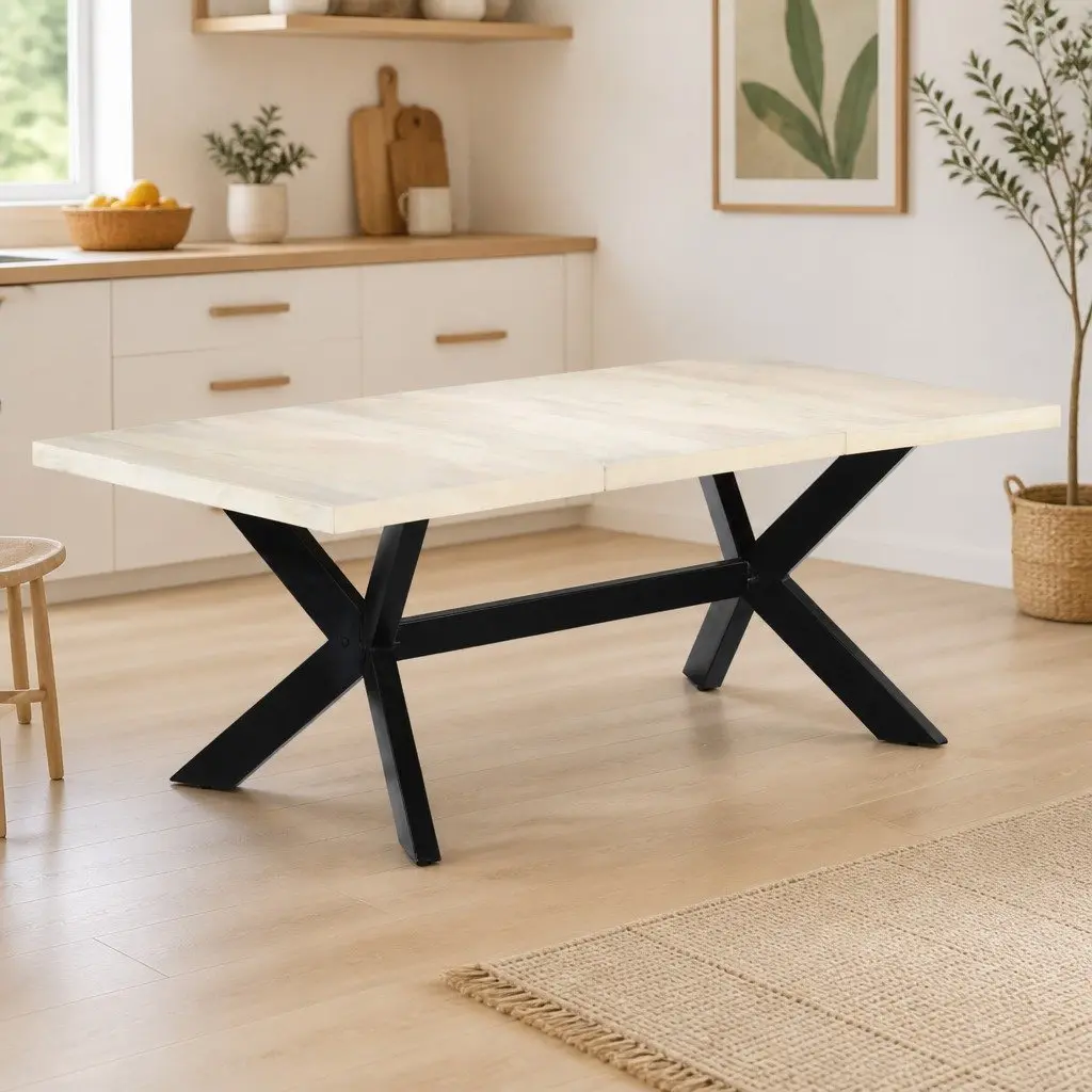 Dining Table 200x100x75 cm Made of Mango Wood