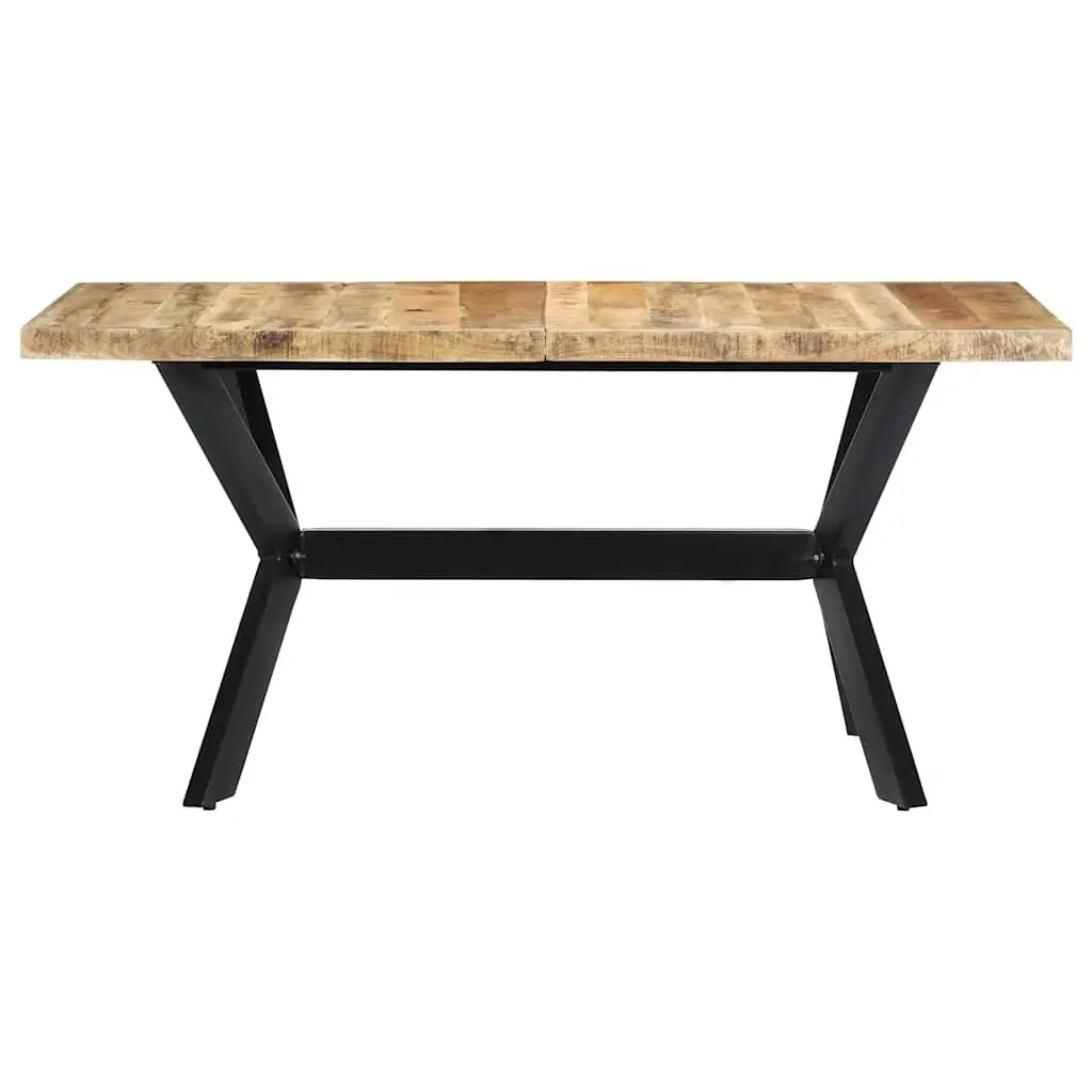 Dining Table 140x70x75 cm Solid Mango Wood Kitchen Furniture Industrial Style
