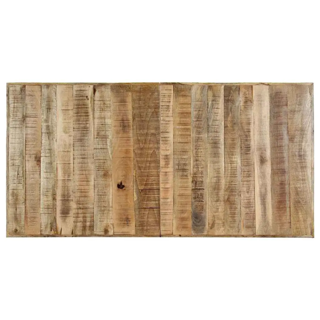 Dining Table 140x70x75 cm Solid Mango Wood Kitchen Furniture Industrial Style