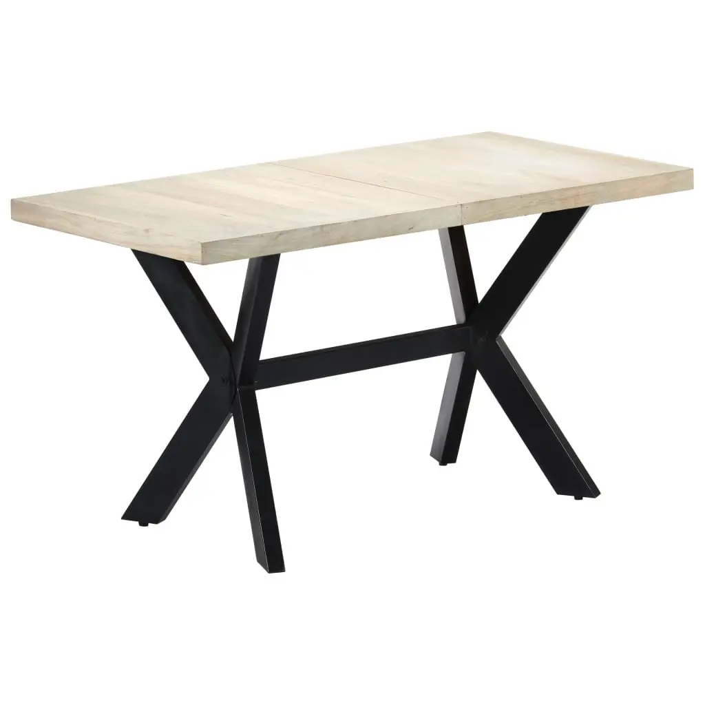 Dining Table Kitchen Dining Room 140x70x75cm Solid Mango Wood