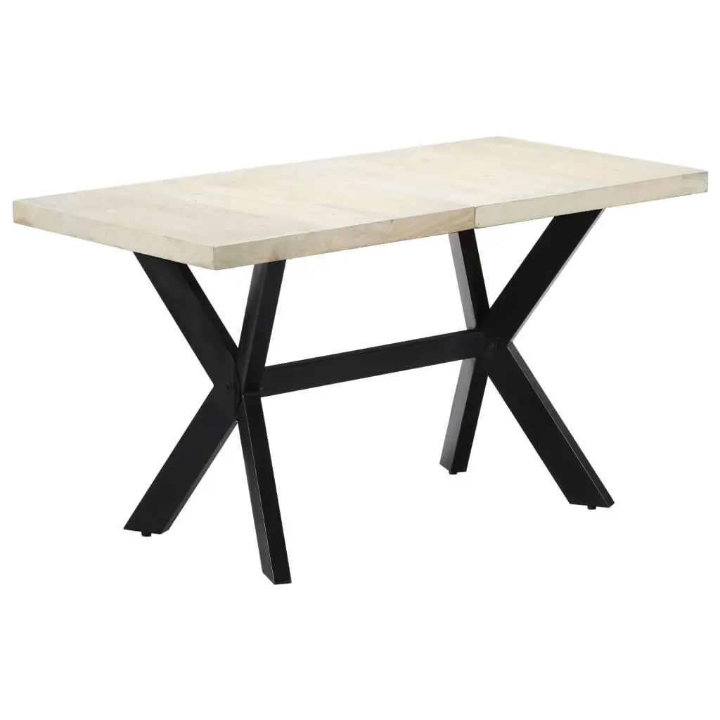 Dining Table Kitchen Dining Room 140x70x75cm Solid Mango Wood