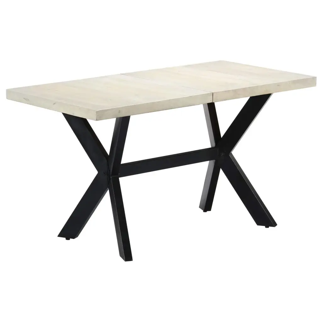 Dining Table Kitchen Dining Room 140x70x75cm Solid Mango Wood