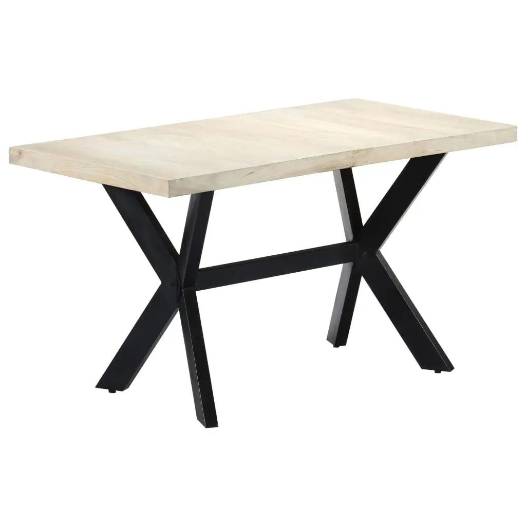 Dining Table Kitchen Dining Room 140x70x75cm Solid Mango Wood