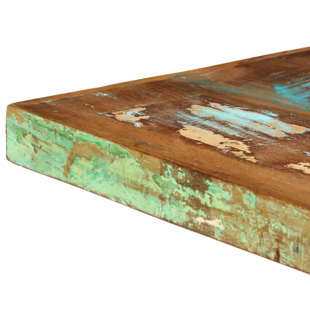 Dining Table Kitchen 140x70x75 cm Solid Reclaimed Wood Steel Frame Industrial
