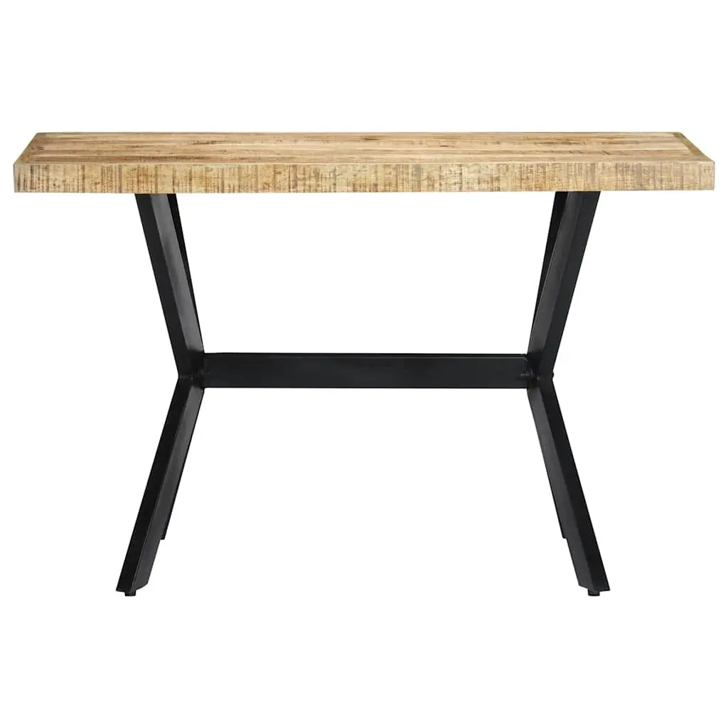 Dining Table 120x60x75 cm Solid Mango Wood Industrial Kitchen Furniture