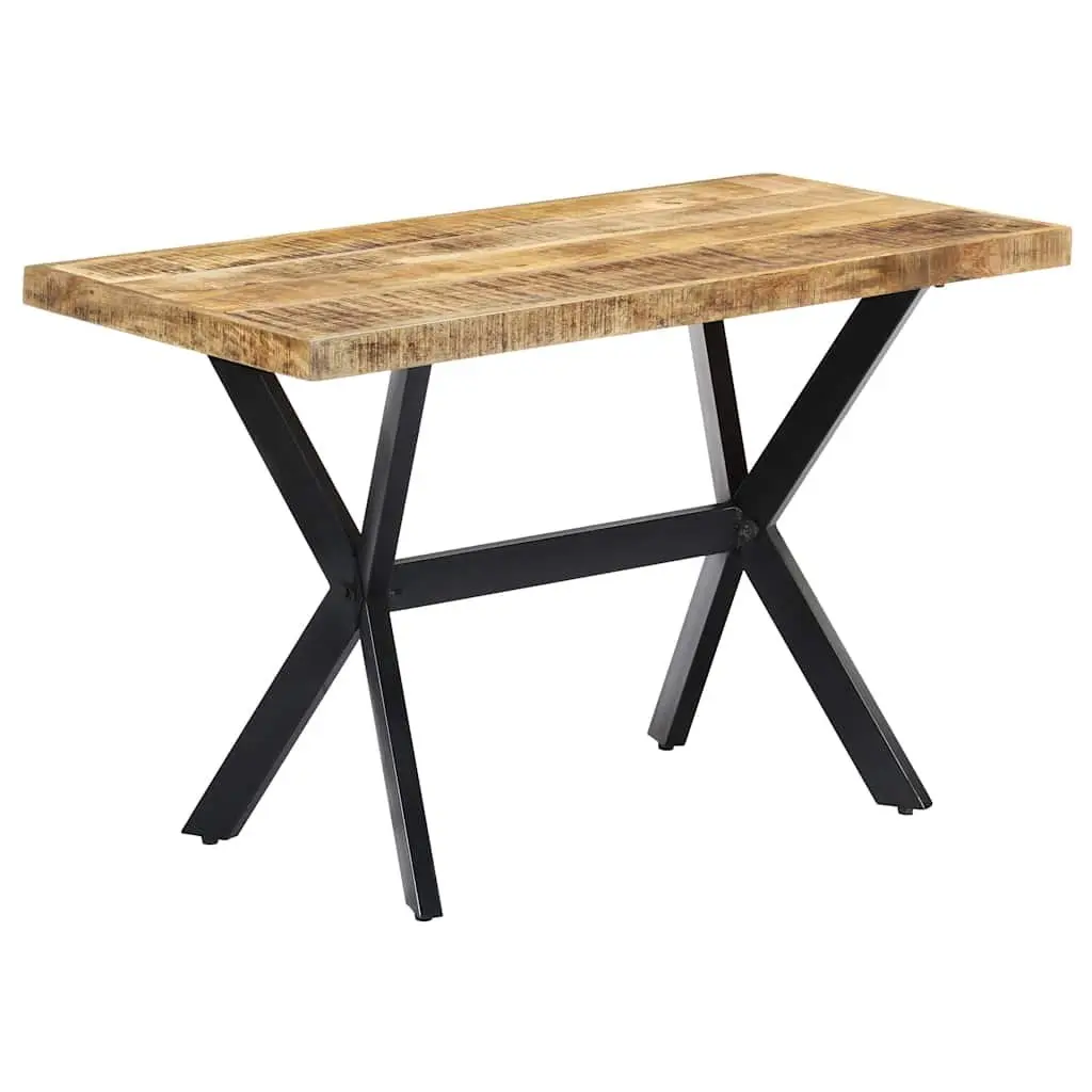 Dining Table 120x60x75 cm Solid Mango Wood Industrial Kitchen Furniture