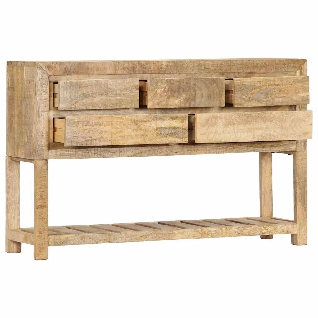 Sideboard for Home 120x30x75 cm Brown Wooden Storage Cabinet with 5 Drawers and 1 Shelf