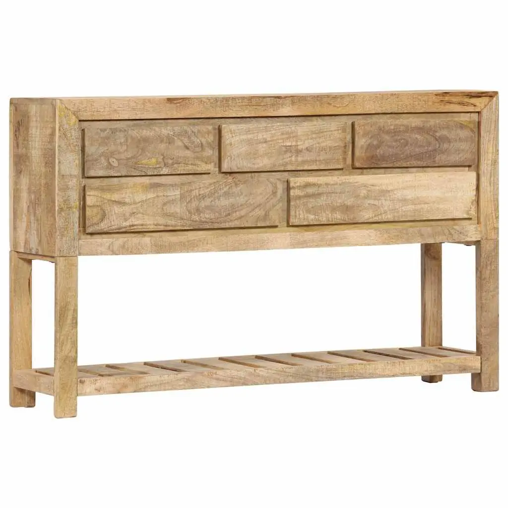 Sideboard for Home 120x30x75 cm Brown Wooden Storage Cabinet with 5 Drawers and 1 Shelf