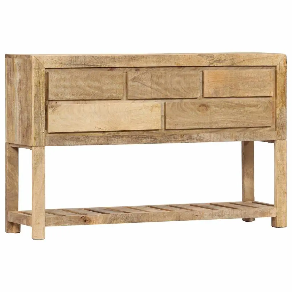 Sideboard for Home 120x30x75 cm Brown Wooden Storage Cabinet with 5 Drawers and 1 Shelf