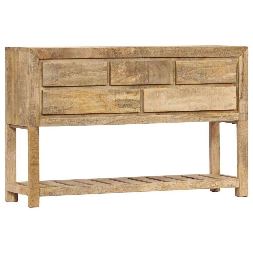 Sideboard for Home 120x30x75 cm Brown Wooden Storage Cabinet with 5 Drawers and 1 Shelf