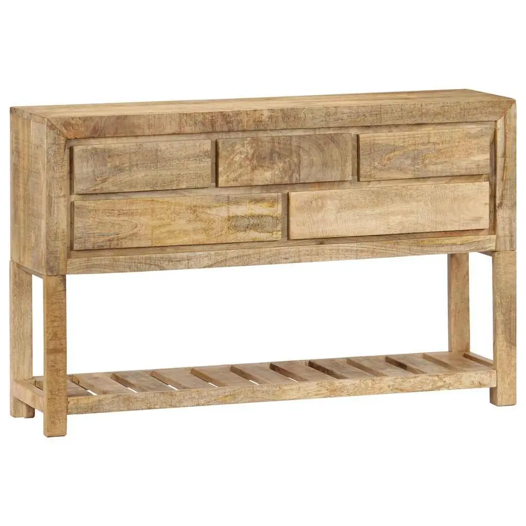 Sideboard for Home 120x30x75 cm Brown Wooden Storage Cabinet with 5 Drawers and 1 Shelf