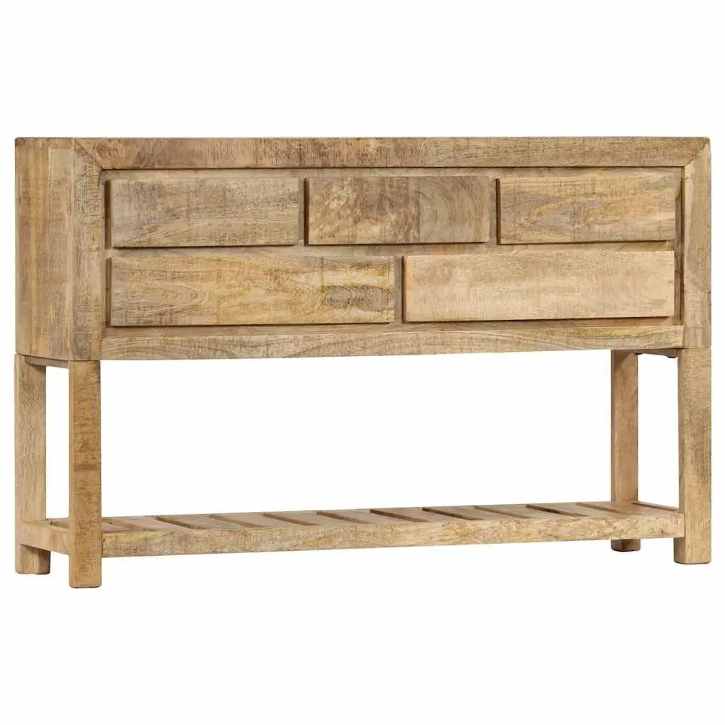 Sideboard for Home 120x30x75 cm Brown Wooden Storage Cabinet with 5 Drawers and 1 Shelf