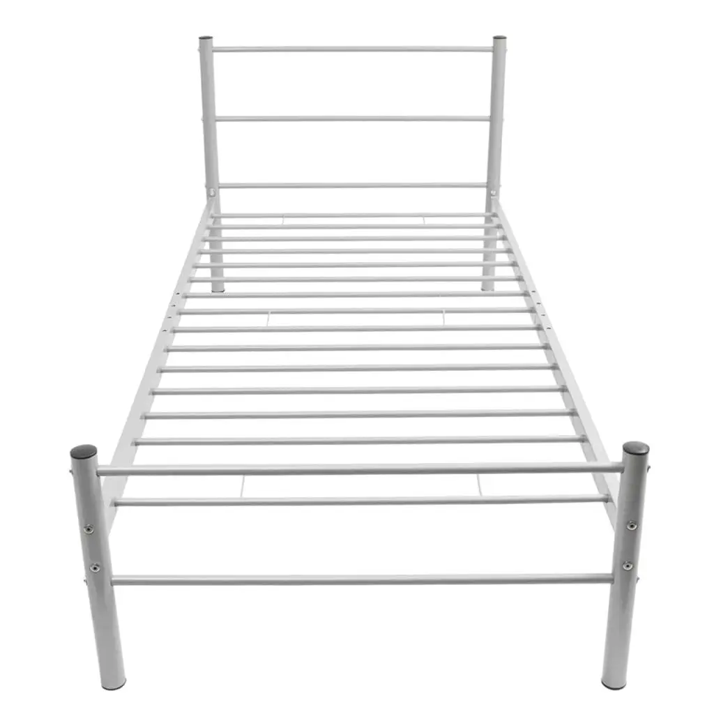 Grey King Single Metal Bed Frame