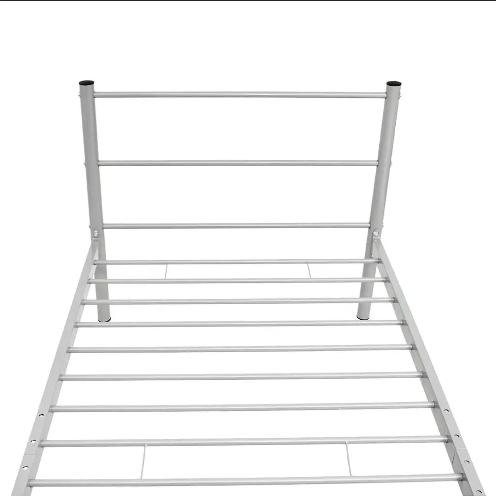 Grey King Single Metal Bed Frame