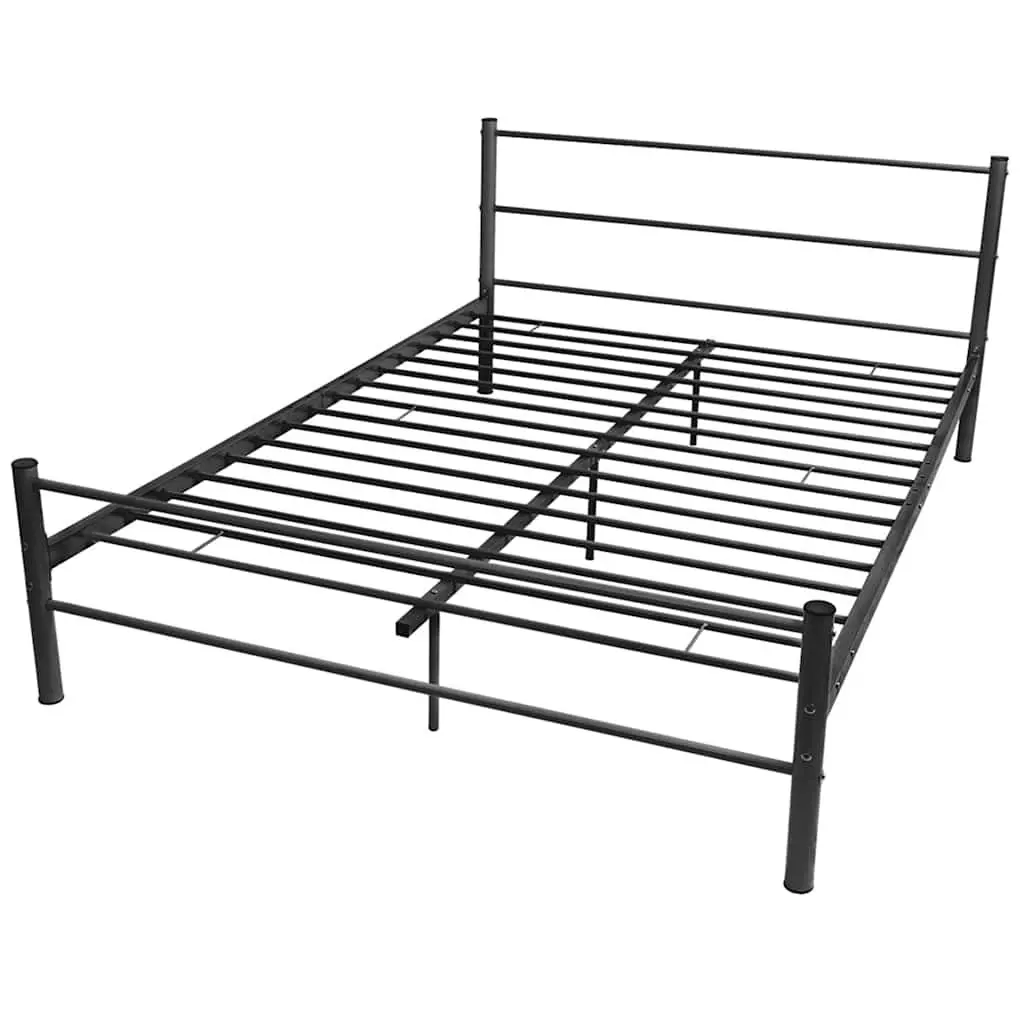 Black Metal Double Bed Frame