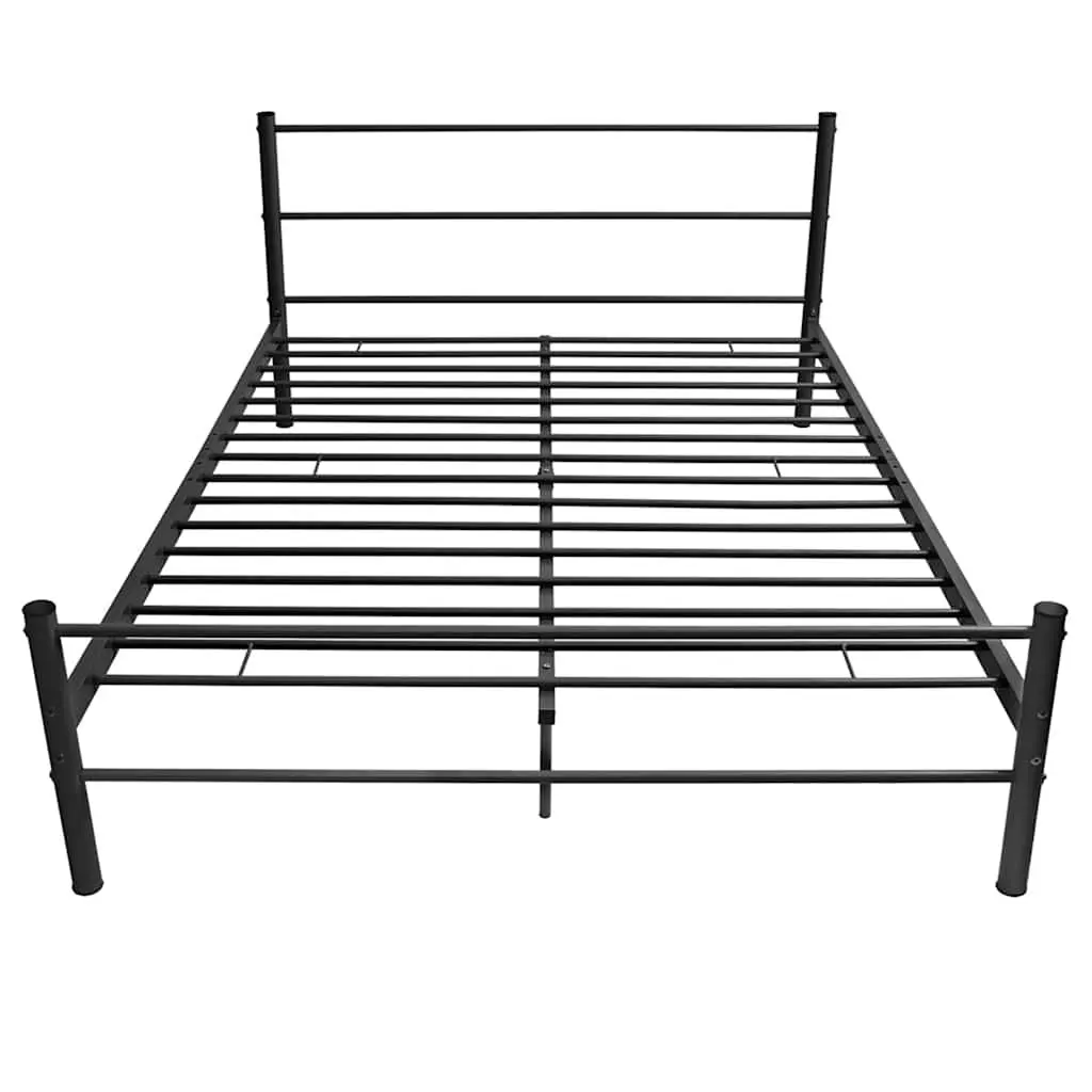 Black Metal Double Bed Frame