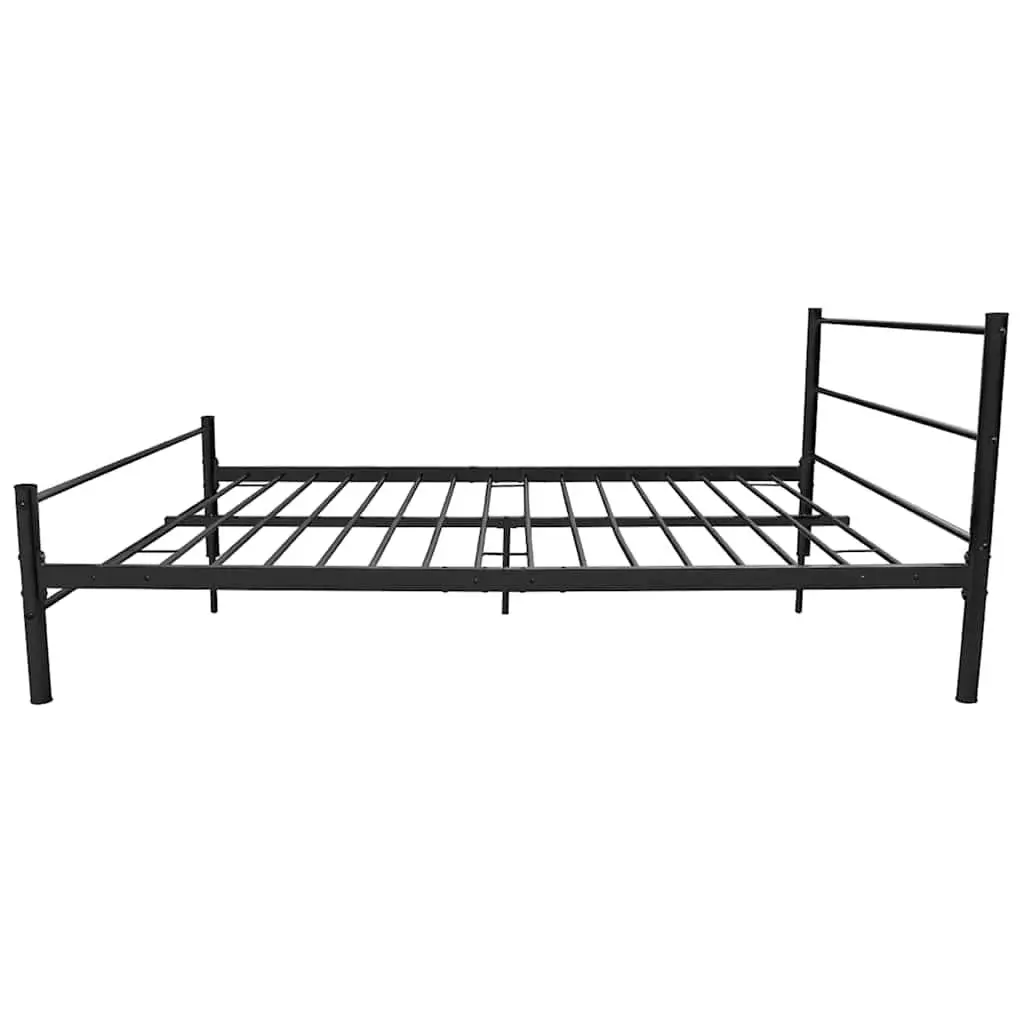 Black Metal Double Bed Frame