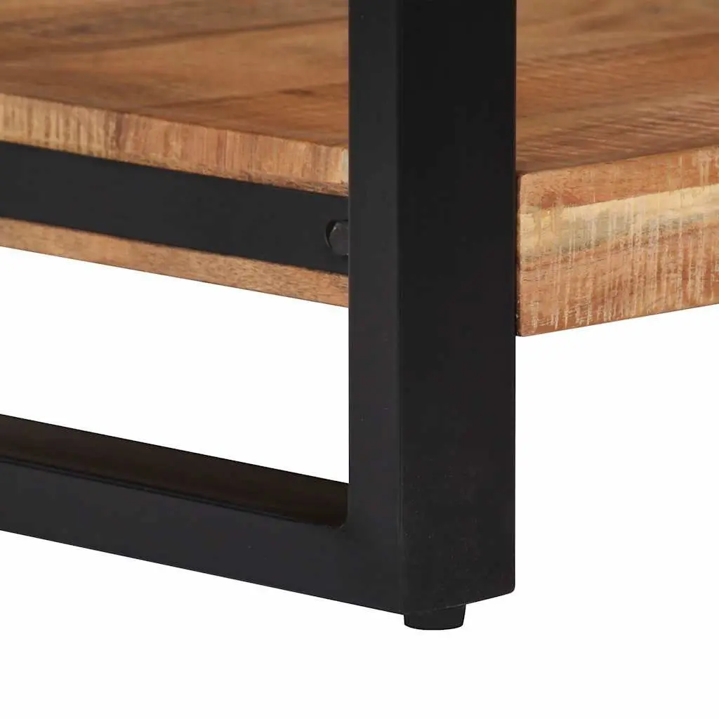 Coffee Table 60x60x40 cm Brown Solid Acacia Wood Handmade Retro Living Room