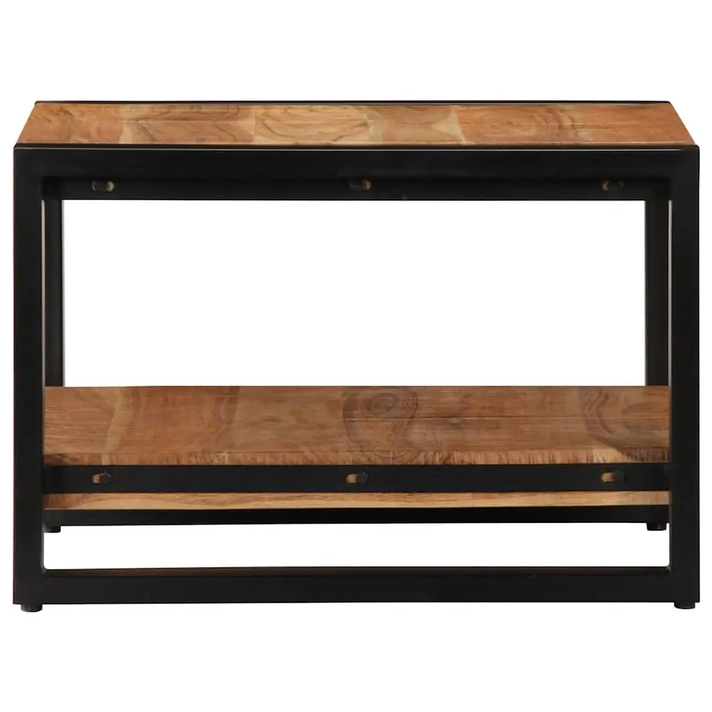 Coffee Table 60x60x40 cm Brown Solid Acacia Wood Handmade Retro Living Room