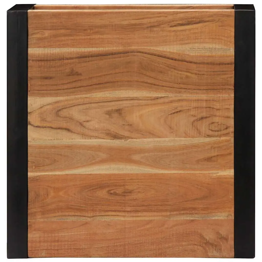 Coffee Table 60x60x40 cm Brown Solid Acacia Wood Handmade Retro Living Room