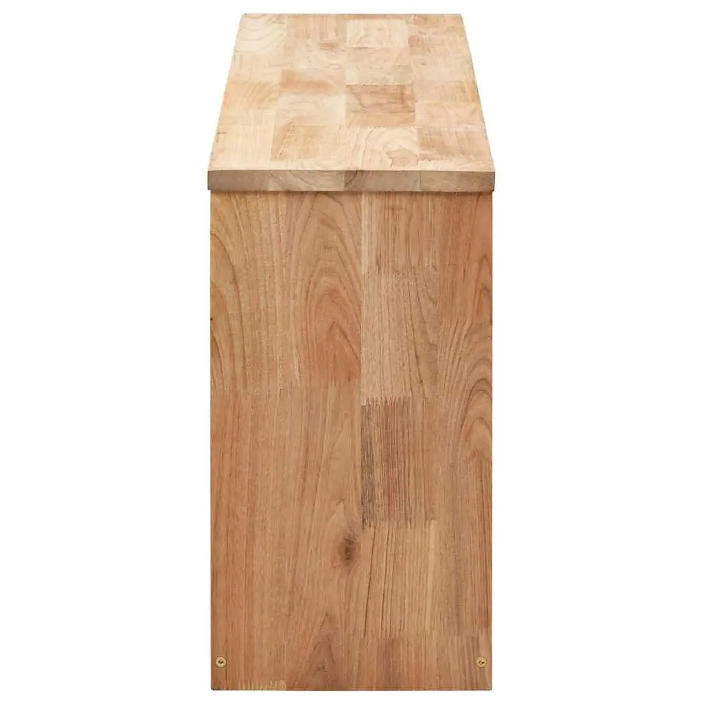 Wooden Shoe Storage Bench Brown Hallway Seating Organiser Lattice Design