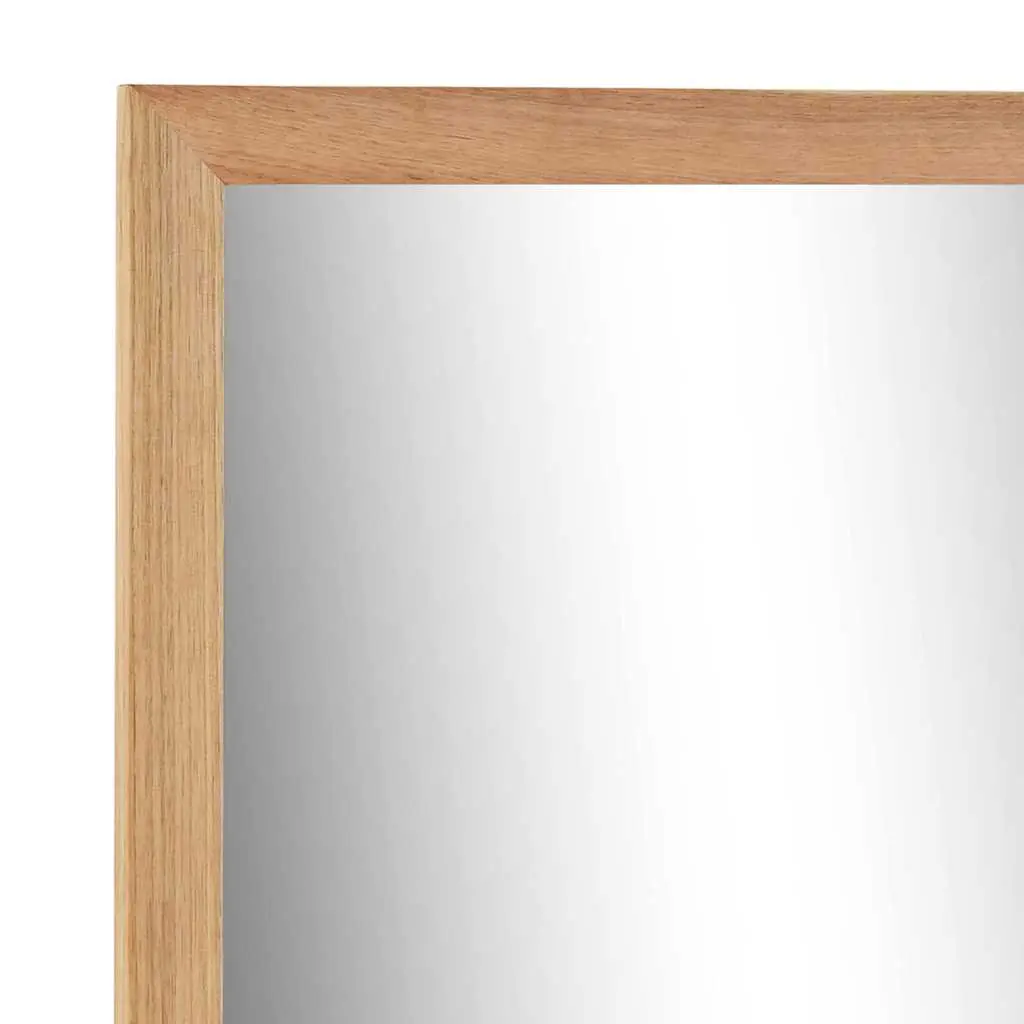 Bathroom Mirror with Shelf for Home Decor 60x12x62 cm Solid Walnut Wood Frame Brown