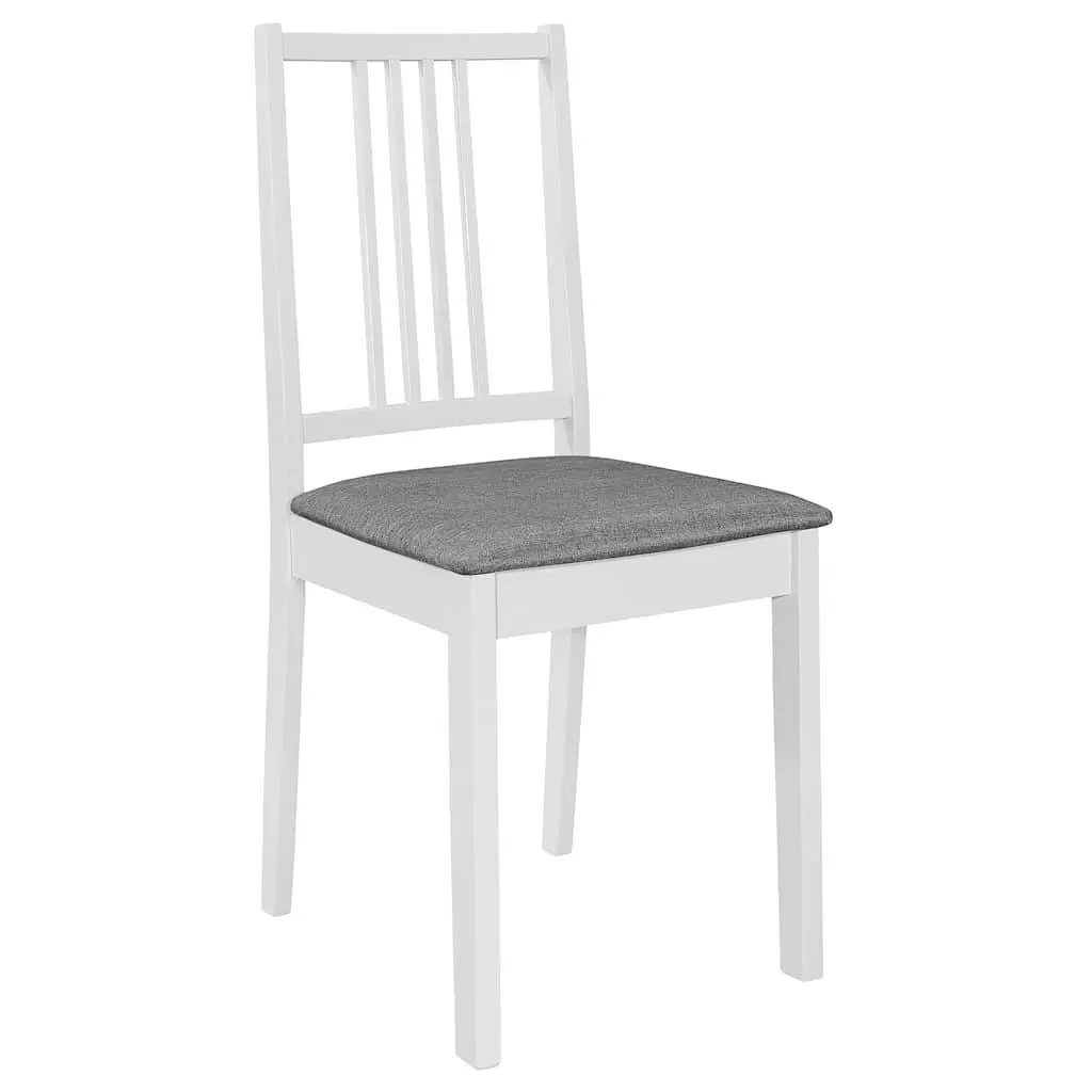 4-Piece White Dining Chair Set