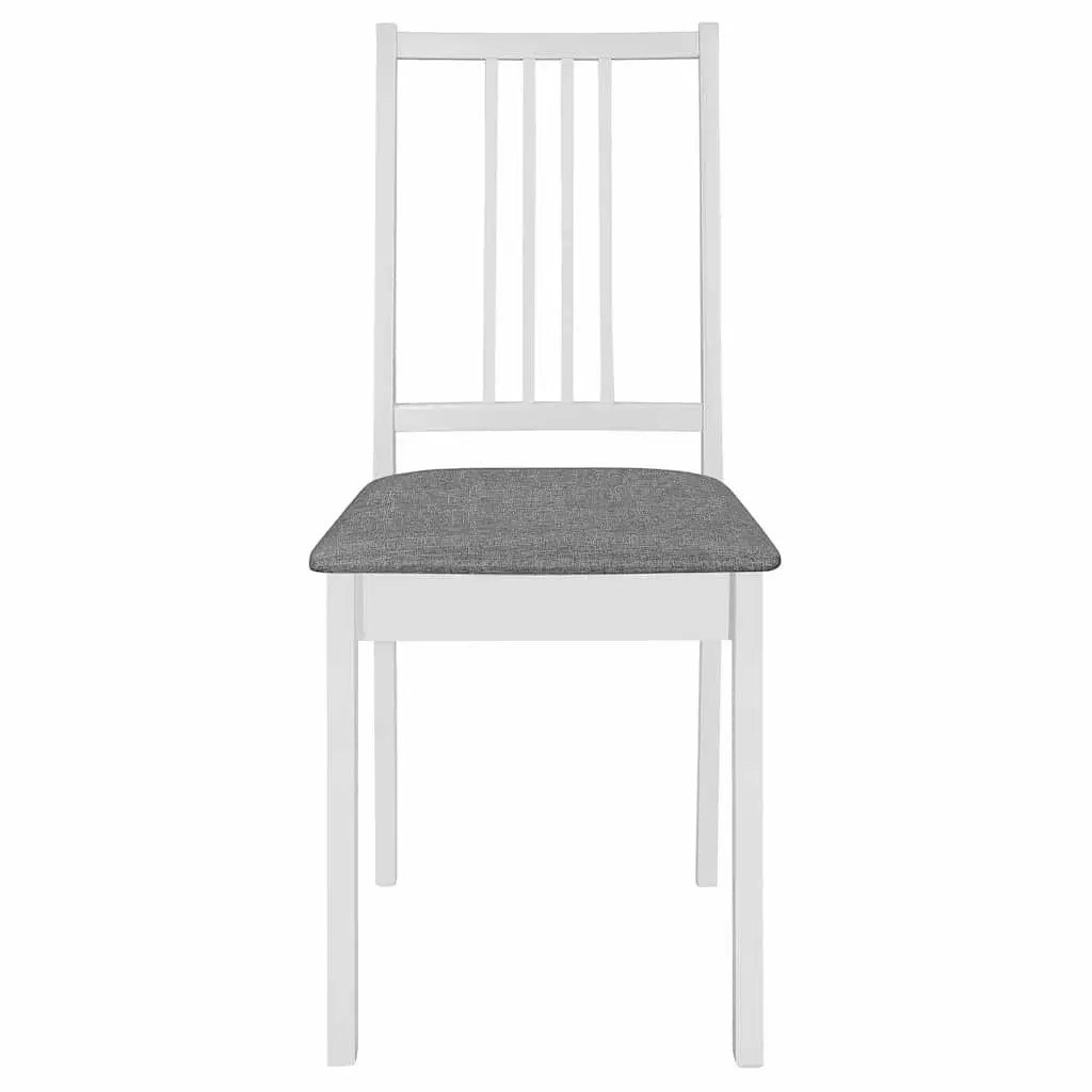 4-Piece White Dining Chair Set
