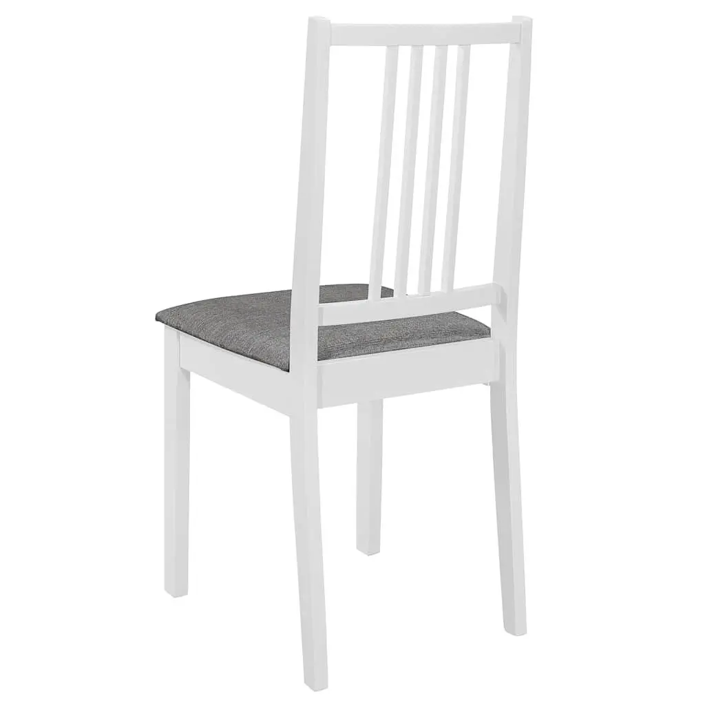 4-Piece White Dining Chair Set