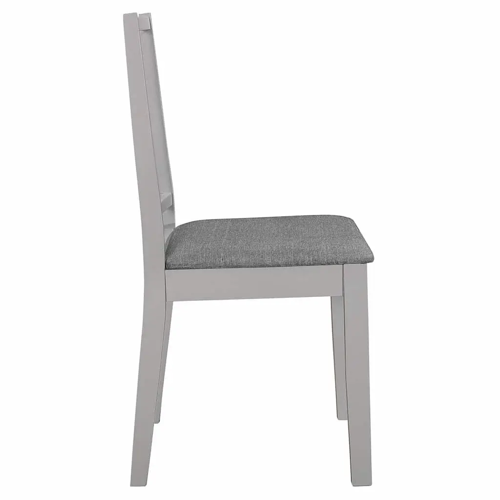 Set of 4 Wooden Dining Chairs with Cushioned Seats