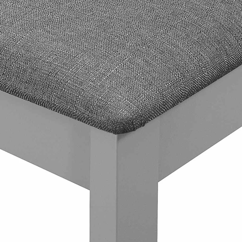 Set of 4 Wooden Dining Chairs with Cushioned Seats