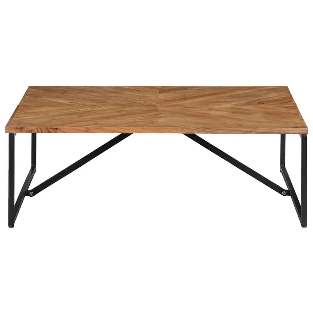 Coffee Table Living Room 110x110x36 cm Solid Acacia Wood Brown
