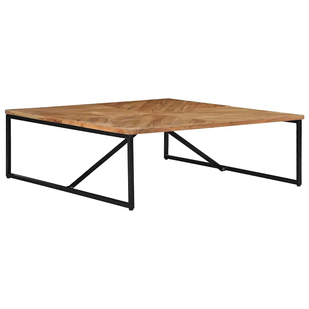 Coffee Table Living Room 110x110x36 cm Solid Acacia Wood Brown