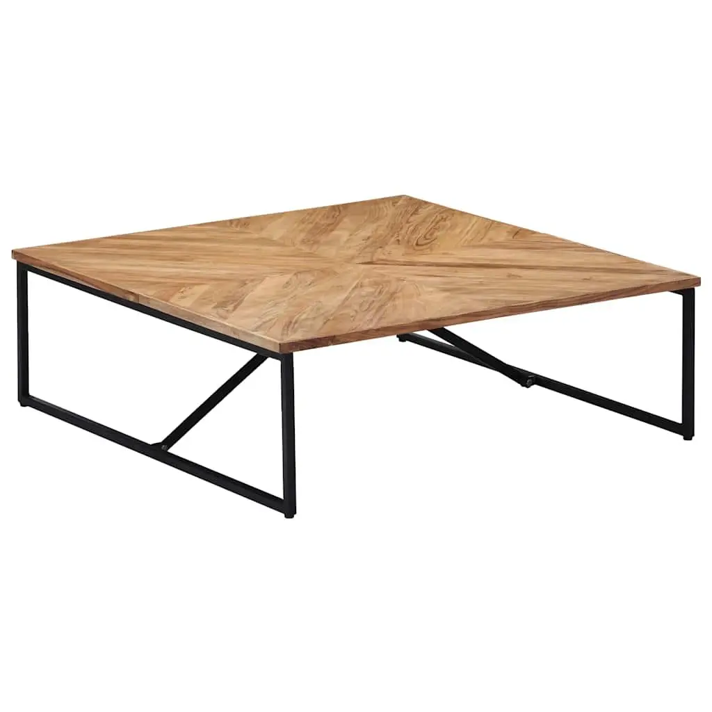 Coffee Table Living Room 110x110x36 cm Solid Acacia Wood Brown