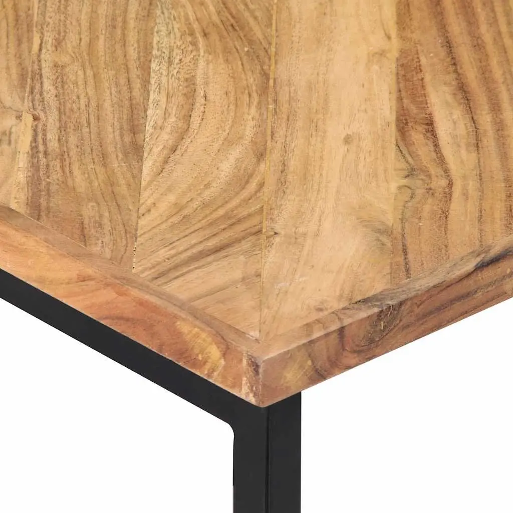 Coffee Table Living Room 110x110x36 cm Solid Acacia Wood Brown