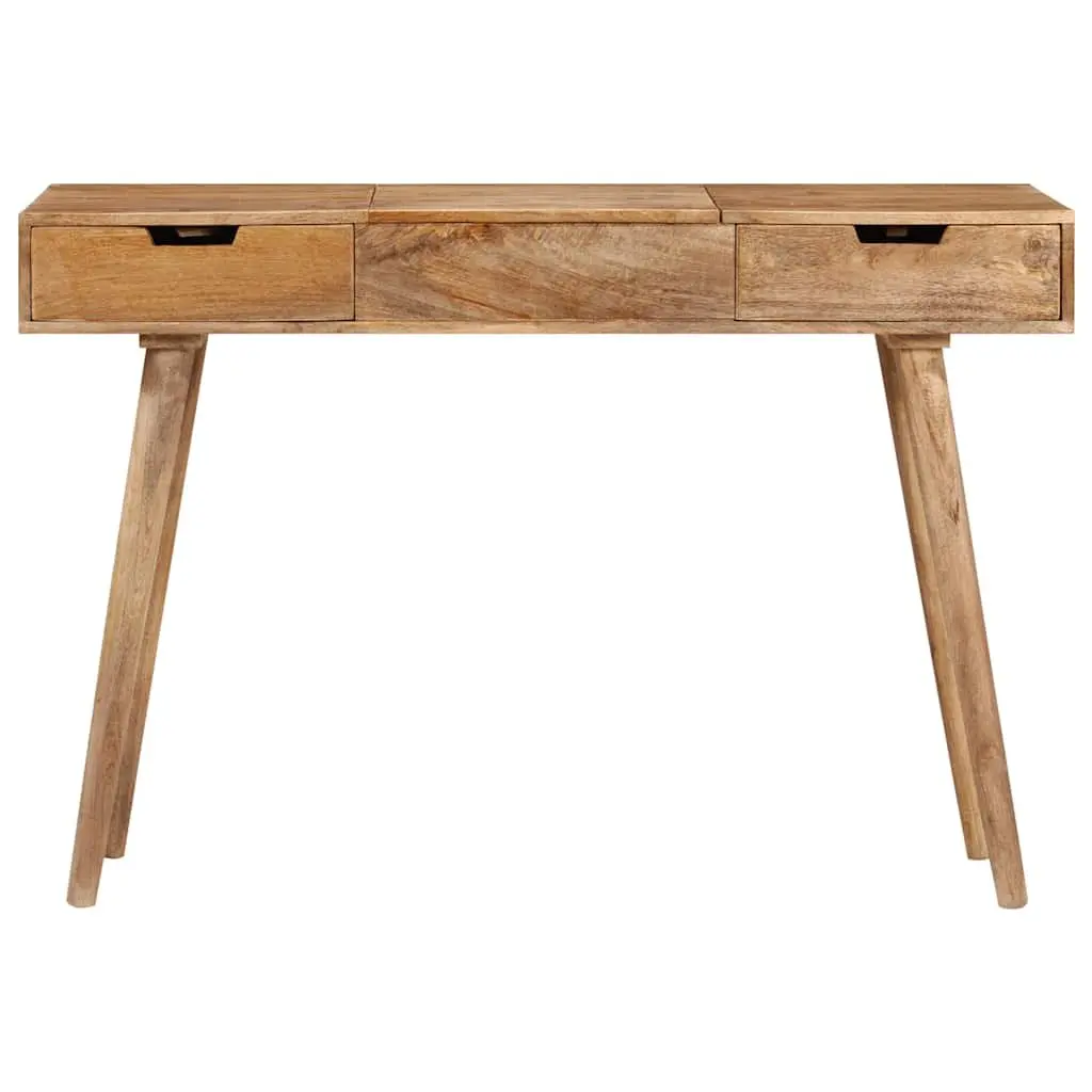 Dressing Table Bedroom 112x45x76 cm Vanity with Mirror 2 Drawers 4 Compartments