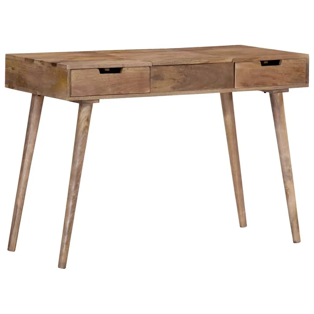Dressing Table Bedroom 112x45x76 cm Vanity with Mirror 2 Drawers 4 Compartments
