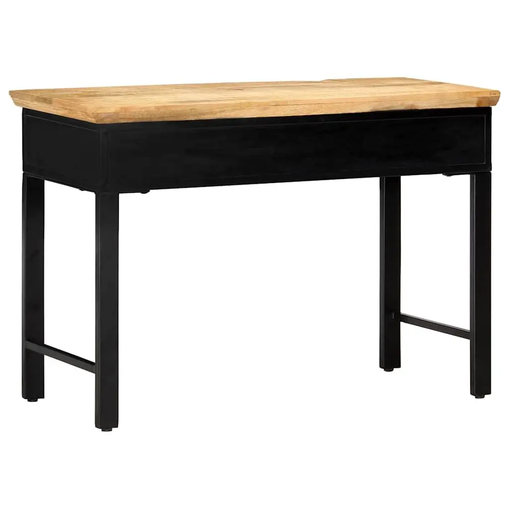 Writing Desk 110x50x76 cm Brown Solid Wood Office Table with 2 Drawers Storage