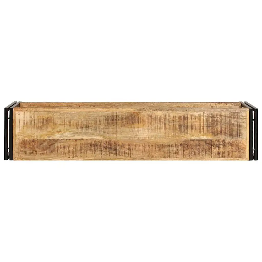TV Cabinet 150x30x40 cm Solid Mango Wood Brown Vintage Storage Unit Furniture