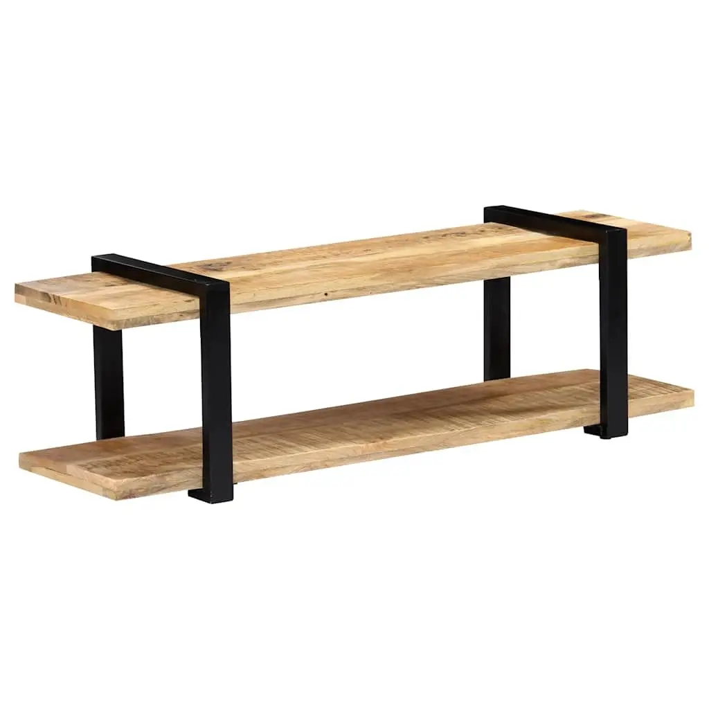 TV Cabinet Living Room 130x40x40 cm Solid Mango Wood Brown Industrial Style
