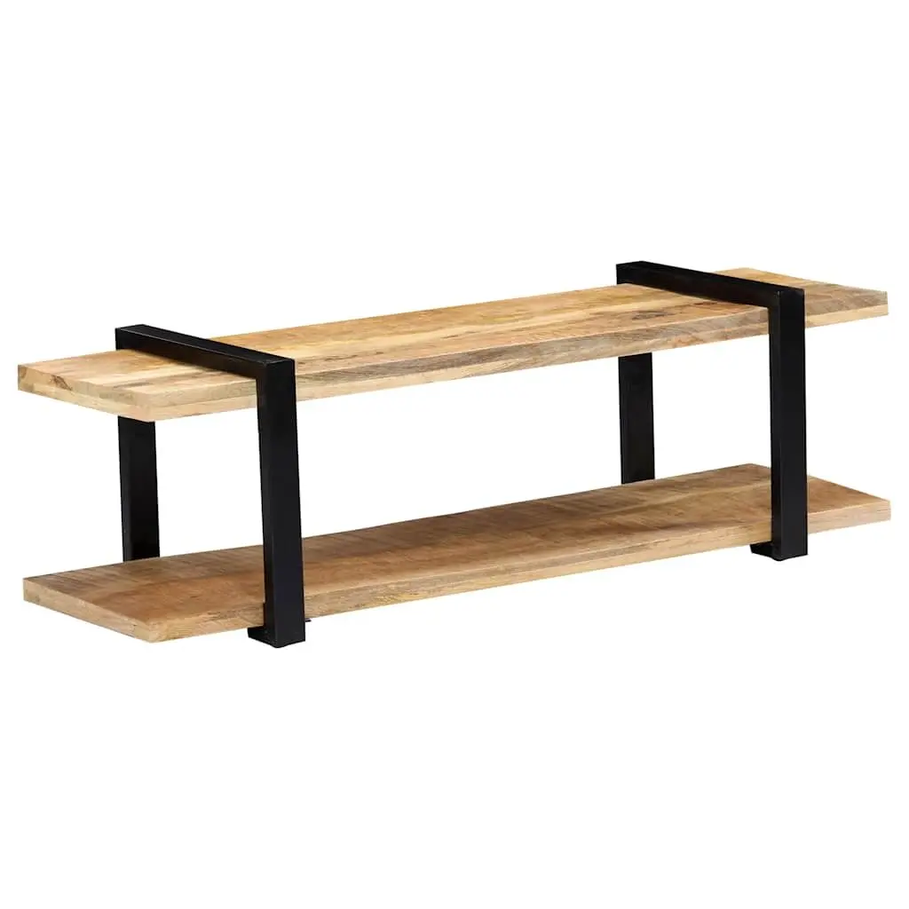 TV Cabinet Living Room 130x40x40 cm Solid Mango Wood Brown Industrial Style
