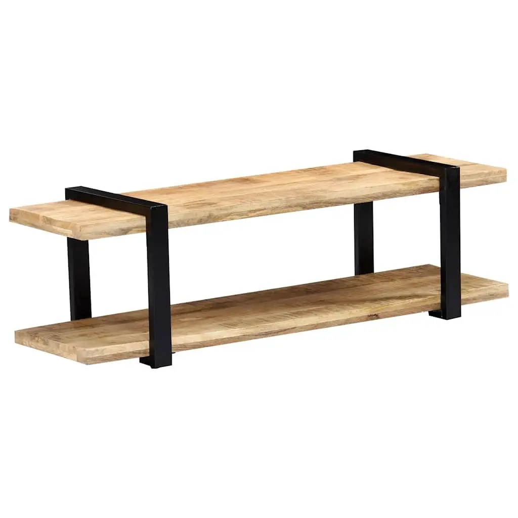 TV Cabinet Living Room 130x40x40 cm Solid Mango Wood Brown Industrial Style