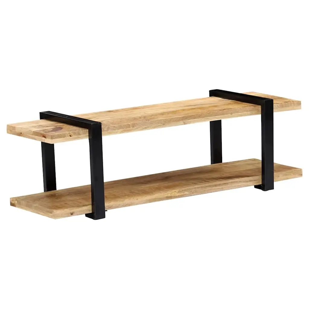 TV Cabinet Living Room 130x40x40 cm Solid Mango Wood Brown Industrial Style