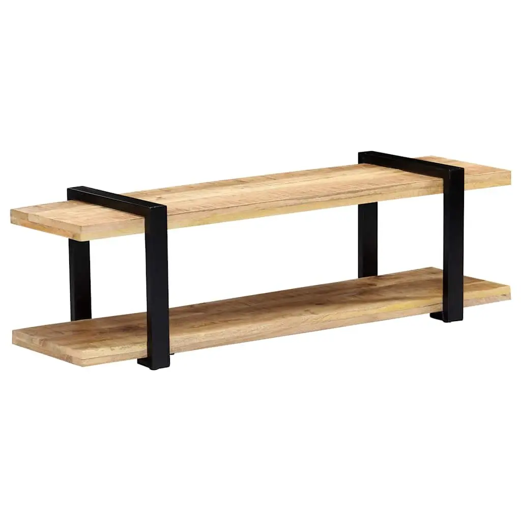 TV Cabinet Living Room 130x40x40 cm Solid Mango Wood Brown Industrial Style
